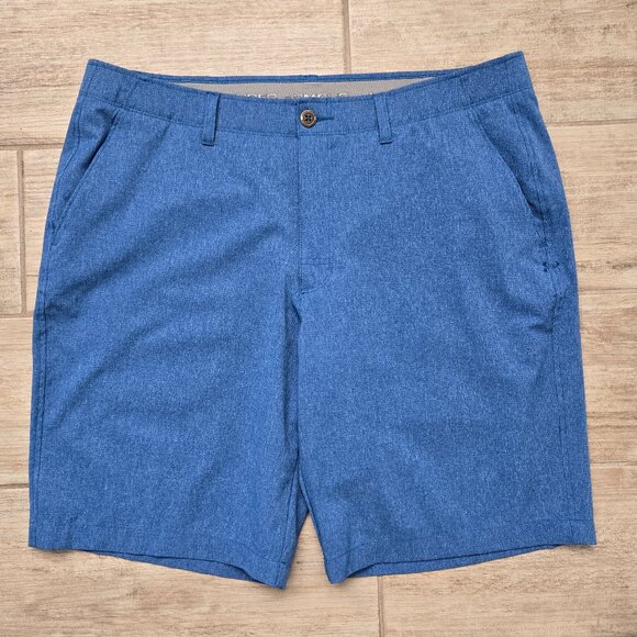 Under Armour Match Play Vented Shorts Men's Blue Breathable Athletic Stretch 38 - Picture 1 of 5